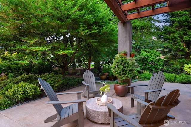 7715 NE 22nd St, Medina, WA 98039 - view of patio featuring a pergola