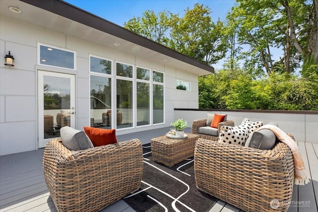 4603 S Juneau St, Seattle, WA 98118 - deck with outdoor lounge area