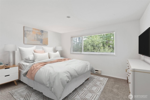 15734 NE 70th Ct Unit 15734, Redmond, WA 98052 - bedroom with a baseboard heating unit and light colored carpet