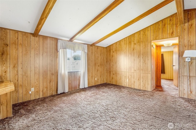 2240 W Broadway Ave Unit 22, Moses Lake, WA 98837 - spare room featuring carpet and wooden walls