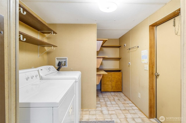 2240 W Broadway Ave Unit 22, Moses Lake, WA 98837 - laundry area featuring washer and dryer and light floors