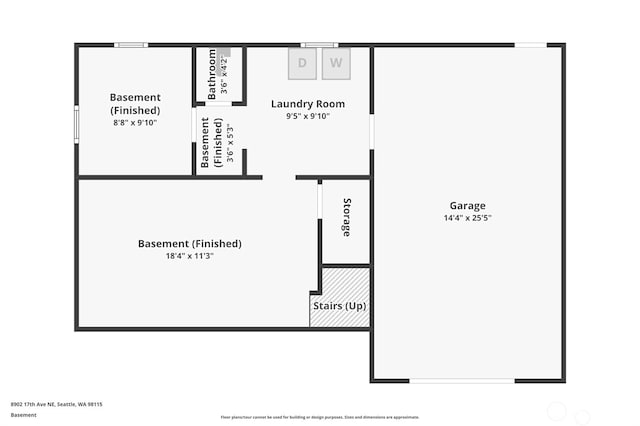 8902 17th Ave NE, Seattle, WA 98115 - view of property floor plan