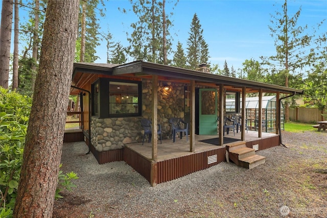 19823 Canyon Dr, Granite Falls, WA 98252 - view of wooden terrace