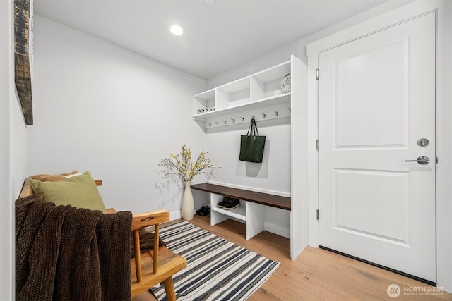 1142 Brookstone Dr, Bellingham, WA 98229 - mudroom featuring light wood-style flooring and recessed lighting