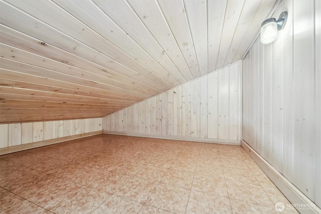 13540 E State Route 106, Belfair, WA 98528 - bonus room featuring wooden walls, wood ceiling, and vaulted ceiling
