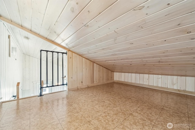 13540 E State Route 106, Belfair, WA 98528 - bonus room with wooden walls, vaulted ceiling, and wooden ceiling