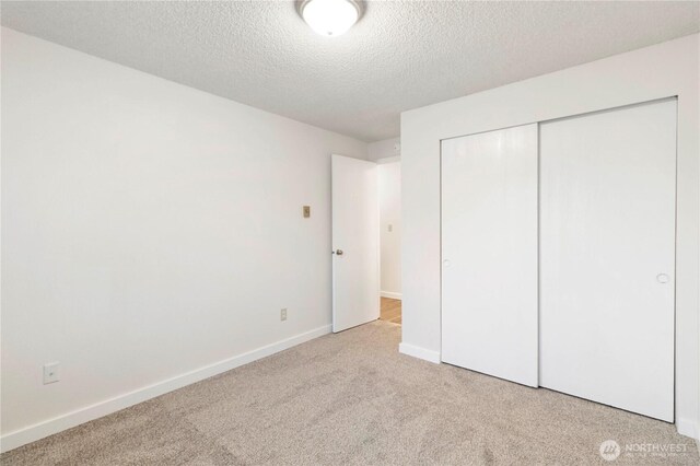 3834 D Pl SE, Auburn, WA 98002 - unfurnished bedroom with carpet, a textured ceiling, and a closet