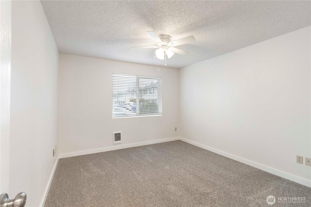 3834 D Pl SE, Auburn, WA 98002 - carpeted spare room featuring ceiling fan and a textured ceiling