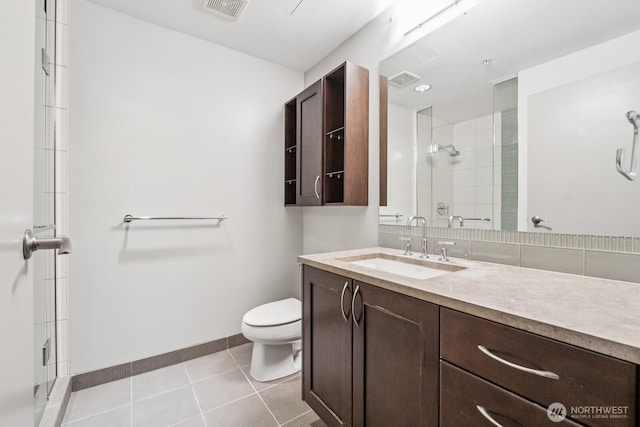 10610 NE 9th Pl Unit C4210, Bellevue, WA 98004 - full bathroom with a shower stall, vanity, and tile patterned floors