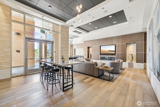 10610 NE 9th Pl Unit C4210, Bellevue, WA 98004 - common area with a towering ceiling and recessed lighting