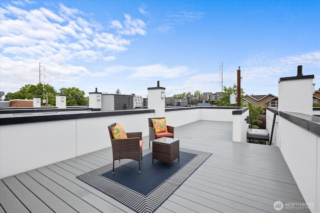 9030 18th Ave SW Unit E, Seattle, WA 98106 - view of wooden terrace
