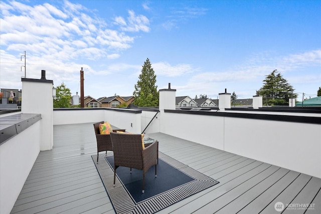 9030 18th Ave SW Unit E, Seattle, WA 98106 - view of wooden terrace