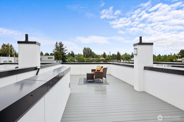 9030 18th Ave SW Unit E, Seattle, WA 98106 - view of wooden deck