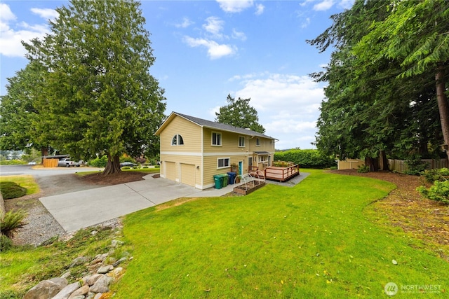 2515 16th St, Anacortes, WA 98221 - back of property featuring driveway and an attached garage
