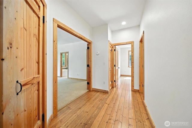 847 SE Covey Ct, College Place, WA 99324 - hall with light wood finished floors and recessed lighting