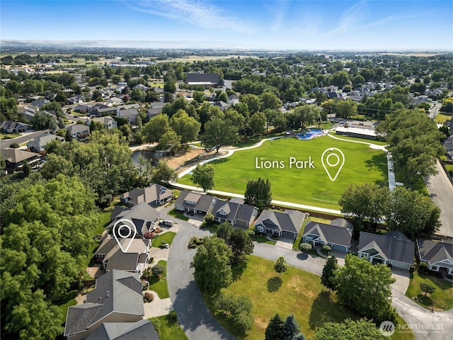 847 SE Covey Ct, College Place, WA 99324 - aerial view of property and surrounding area with nearby suburban area