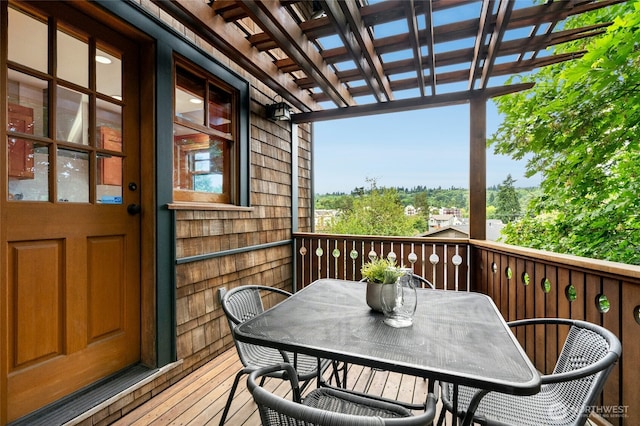 3401 York Rd S, Seattle, WA 98144 - deck with a pergola and outdoor dining space