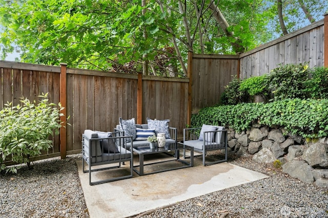 3401 York Rd S, Seattle, WA 98144 - fenced backyard featuring a patio area and an outdoor hangout area