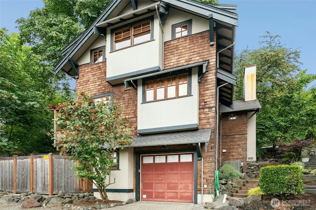 3401 York Rd S, Seattle, WA 98144 - view of front facade featuring a garage, roof with shingles, and driveway