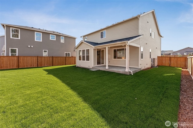 13937 181st St E Unit 8, Puyallup, WA 98374 - rear view of property with a patio and a fenced backyard