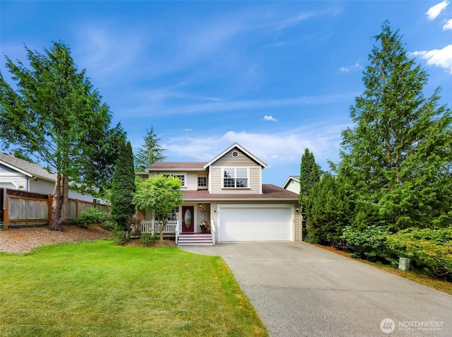 2616 16th St, Bellingham, WA 98229 - traditional-style home featuring driveway, covered porch, and a garage
