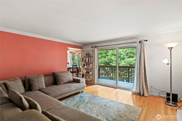17306 NE 45th St Unit 116, Redmond, WA 98052 - living room with crown molding and wood finished floors