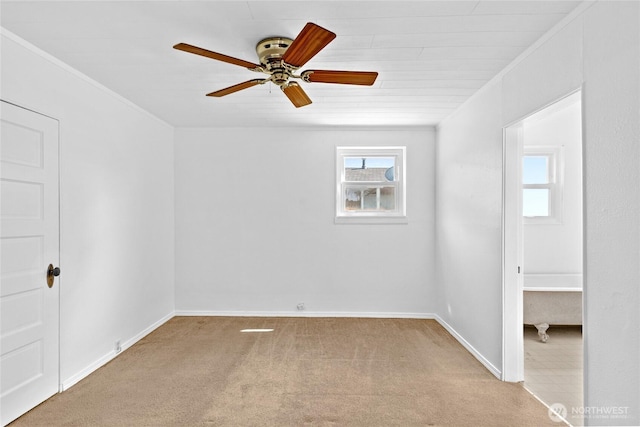 3510 S K St, Tacoma, WA 98418 - spare room featuring carpet flooring and ceiling fan