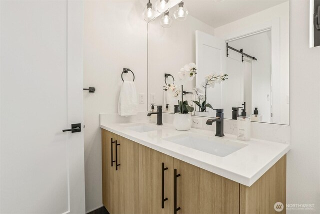 1120 NW 61st St Unit B, Seattle, WA 98107 - bathroom with double vanity