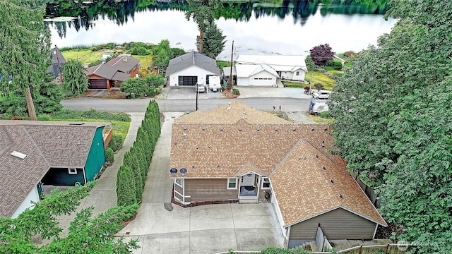 2102 256th St NW, Stanwood, WA 98292 - view from above of property with a nearby body of water