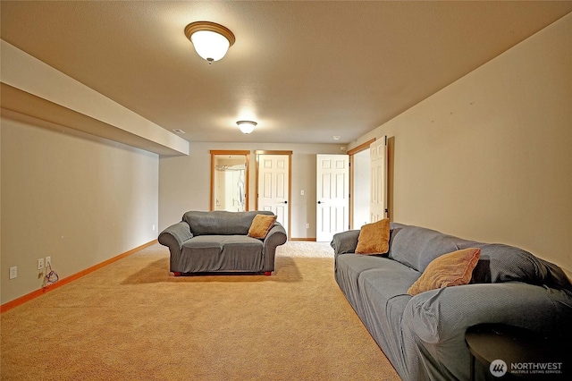2102 256th St NW, Stanwood, WA 98292 - living area featuring carpet flooring and baseboards