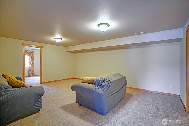 2102 256th St NW, Stanwood, WA 98292 - carpeted living area featuring baseboards
