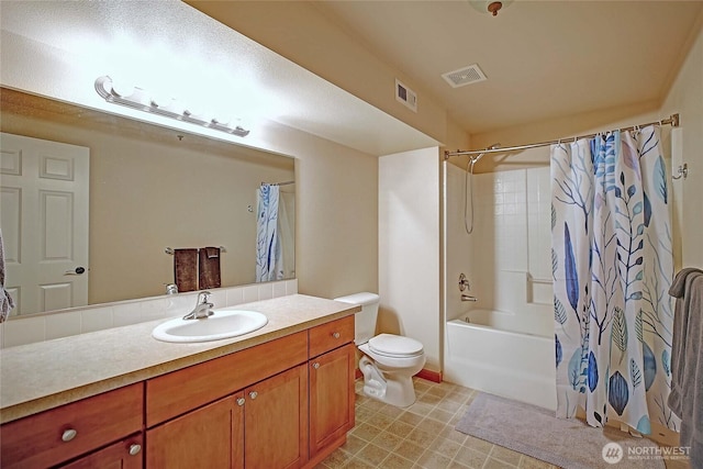 2102 256th St NW, Stanwood, WA 98292 - bathroom with vanity and shower / bath combination with curtain