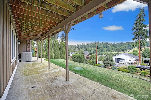 2102 256th St NW, Stanwood, WA 98292 - view of patio / terrace with a forest view