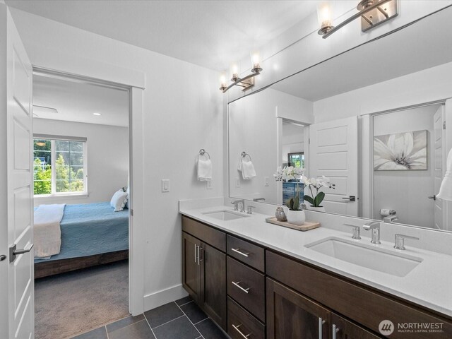14031 3rd Ave NE, Duvall, WA 98019 - ensuite bathroom with tile patterned floors and double vanity
