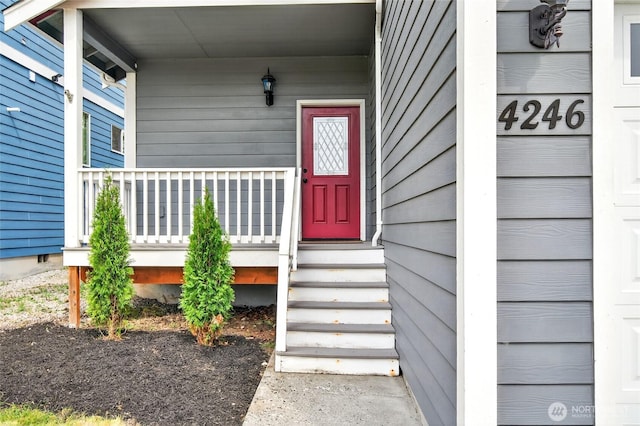4246 Stonecrest Ct, Bellingham, WA 98226 - view of exterior entry with a porch
