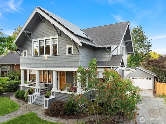 2836 32nd Ave S, Seattle, WA 98144 - view of front of house with a porch, roof with shingles, and driveway