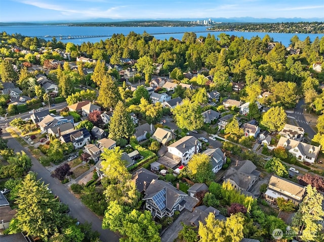 2836 32nd Ave S, Seattle, WA 98144 - aerial view of residential area featuring a nearby body of water