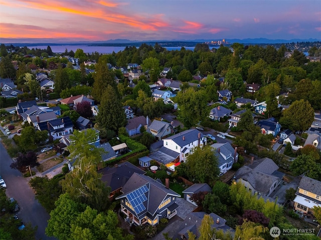 2836 32nd Ave S, Seattle, WA 98144 - aerial view of property and surrounding area featuring a nearby body of water and nearby suburban area