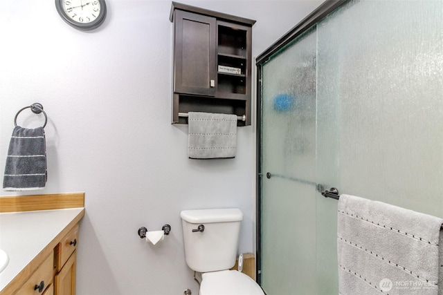 15205 197th St E, Orting, WA 98360 - bathroom featuring vanity and a shower with shower door