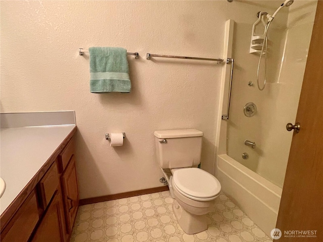 2029 87th Ct SW, Olympia, WA 98512 - bathroom with vanity, tile patterned floors, and washtub / shower combination