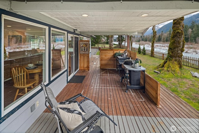 53802 State Route 2, Gold Bar, WA 98251 - deck featuring a mountain view