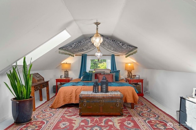2914 N 15th St, Tacoma, WA 98406 - bedroom with lofted ceiling and baseboards