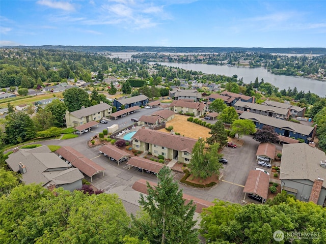 3590 Narrows View Ln NE Unit 203, Bremerton, WA 98310 - aerial view of residential area with a large body of water