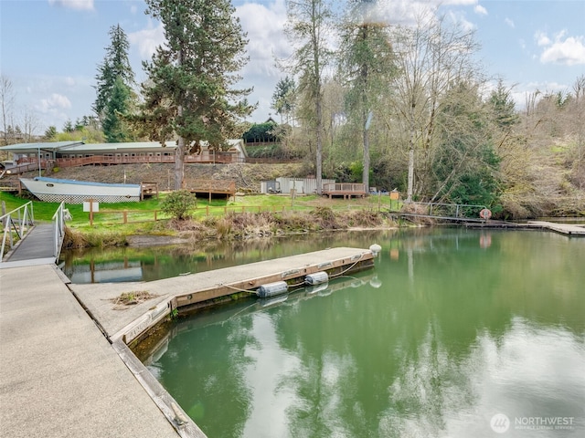 291 Hadaller Rd, Mossyrock, WA 98564 - dock area featuring a water view
