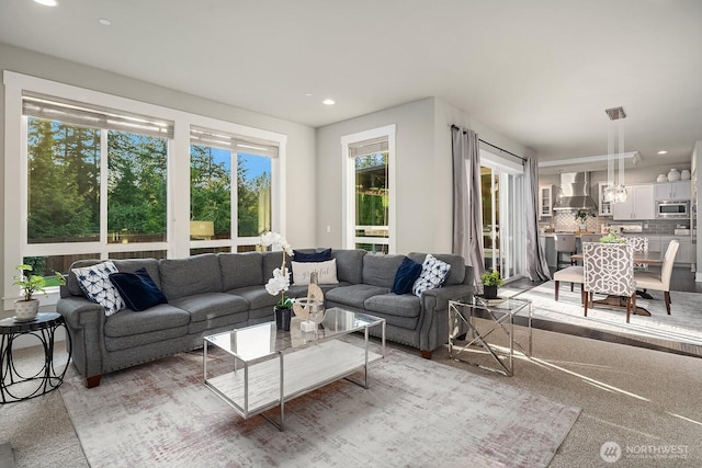 2283 244th Ave SE, Sammamish, WA 98075 - living area with recessed lighting