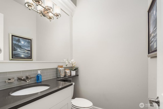 2283 244th Ave SE, Sammamish, WA 98075 - half bathroom with vanity and tasteful backsplash