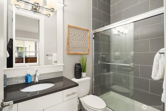 2283 244th Ave SE, Sammamish, WA 98075 - bathroom featuring a stall shower and vanity
