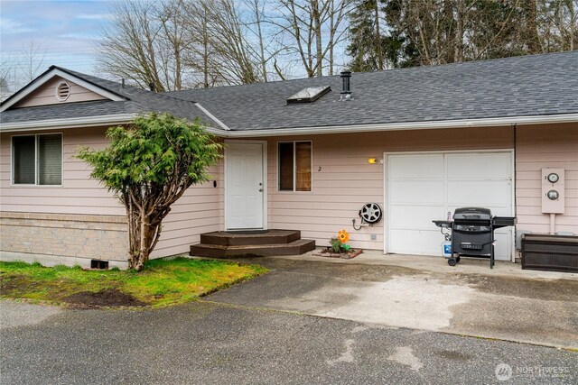 21312 87th Ave NE Unit 1 & 2, Arlington, WA 98223 - view of front facade with roof with shingles, a garage, and driveway