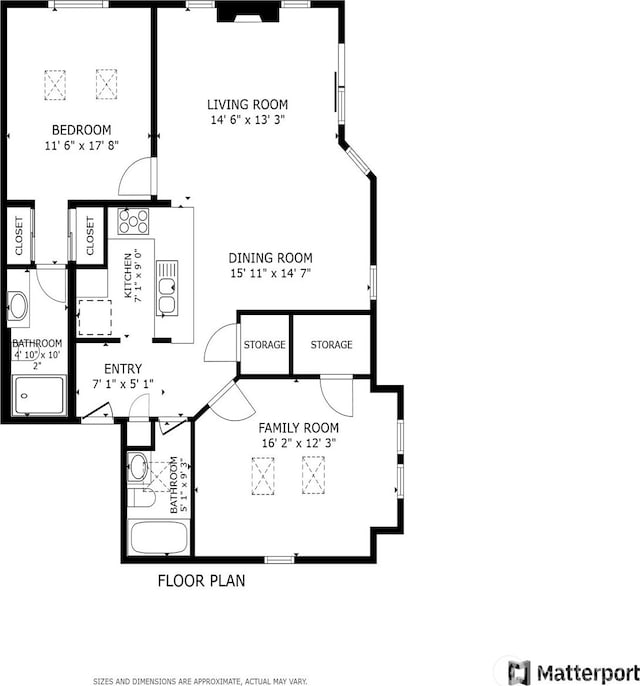 1707 NW 59th St Unit 302, Seattle, WA 98107 - view of floor plan / room layout