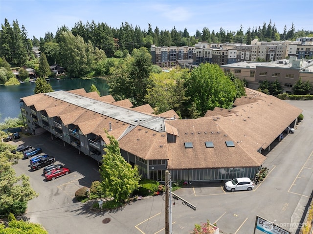 19414 Aurora Ave N Unit 203, Shoreline, WA 98133 - drone / aerial view of a nearby body of water